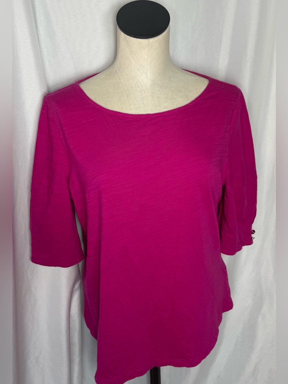 Lauren Ralph Lauren Pink Cotton Boho
Peasant Blouse Romantic Cottagecore Top L